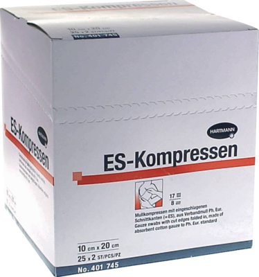 ES-KOMPRESSEN steril 10x20 cm 8fach