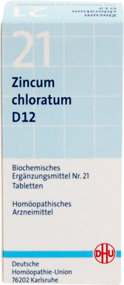 BIOCHEMIE DHU 21 Zincum chloratum D 12 Tabletten