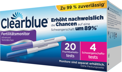 CLEARBLUE Fertilitätsmonitor Teststäbchen 20+4