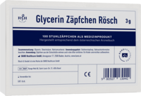 GLYCERIN ZÄPFCHEN Rösch 3 g gegen Verstopfung