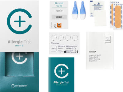 CERASCREEN Allergie-Test-Kit Milch & Ei