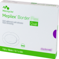 MEPILEX Border Flex Schaumverb.haft.7,8x10 cm oval