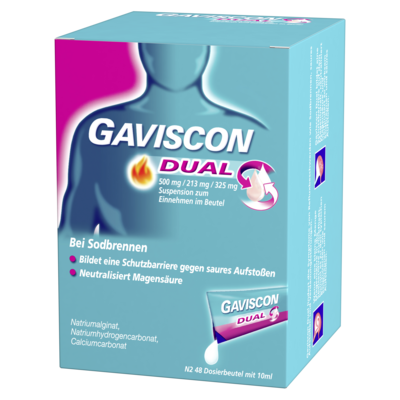 GAVISCON Dual 500mg/213mg/325mg Suspens.im Beutel